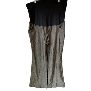 Liz Lange Maternity Casual Flare Leg Pants Plus Size 18 Pockets